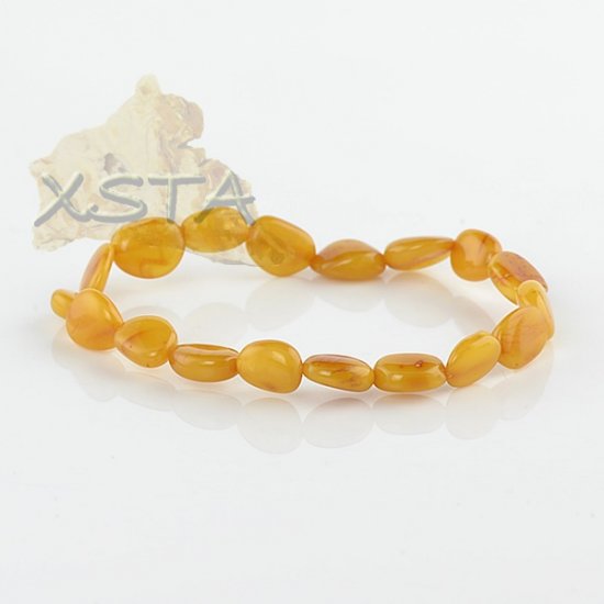 Butterscotch olive amber bracelet